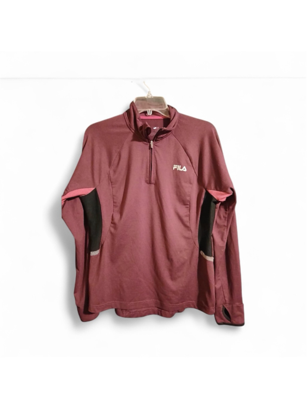 FILA Sport Running 1/4 Zip Pullover Women's Size M - INV16 b4